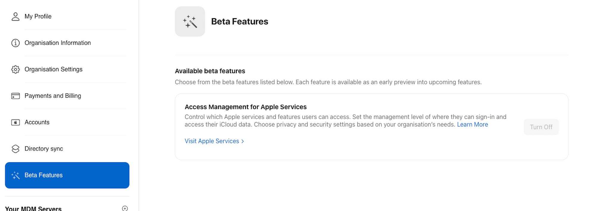 Extending Access Management for Apple Services: Beyond Federated Authentication
